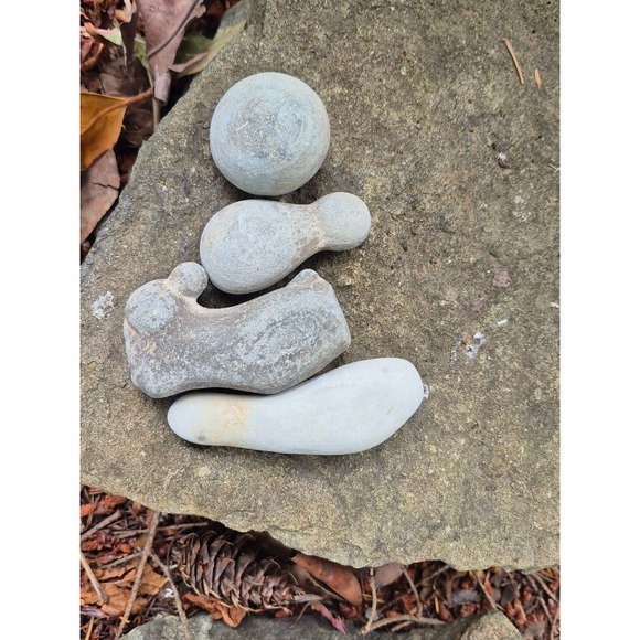 Unbranded Other - Fox Island WA Natural Fairy Goddess Stones | Set of 4 Wave‑Crafted PNW Talismans